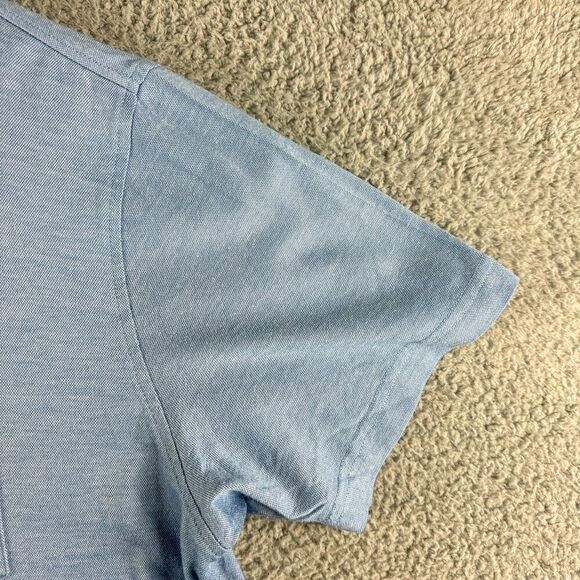 PETER MILLAR Shirt Men Large Blue Crown Cool Golf Polo Golfer Rugby Casual - Picture 5 of 12